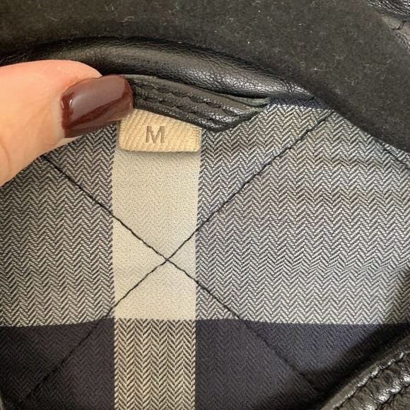 COPY - Burberry Quilted Leather Moto Jacket In Black Medium - Picture 7 of 11